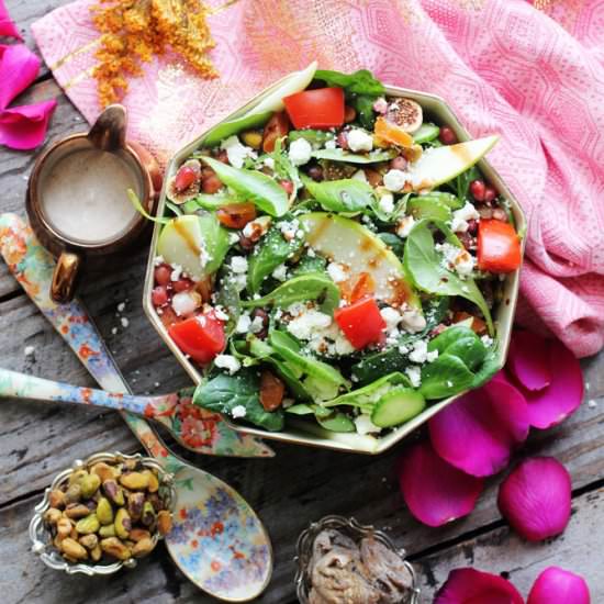 Pretty Persian Spinach Salad
