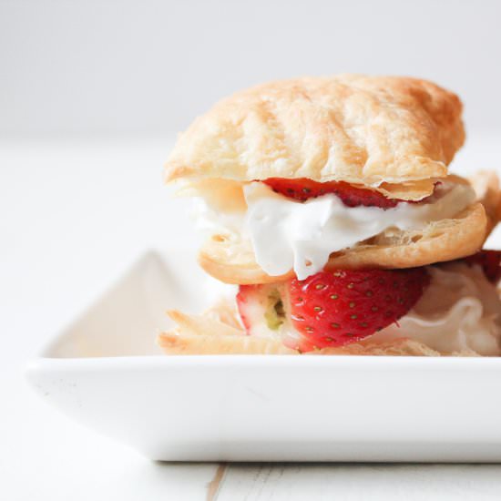 Strawberry and Whipped Cream Pastry