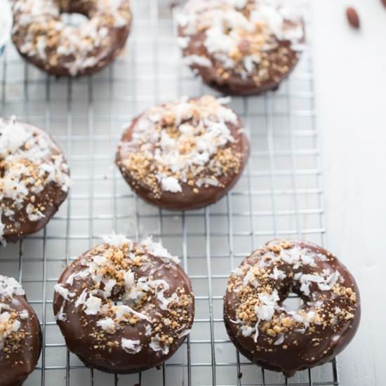 Almond Coconut Chocolate Donut