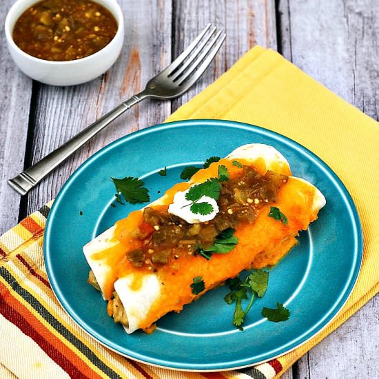 Chicken Verde Enchiladas