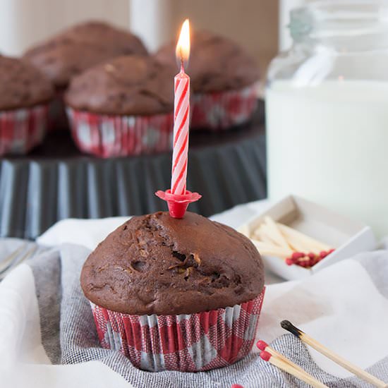 Chocolate Zucchini Muffins