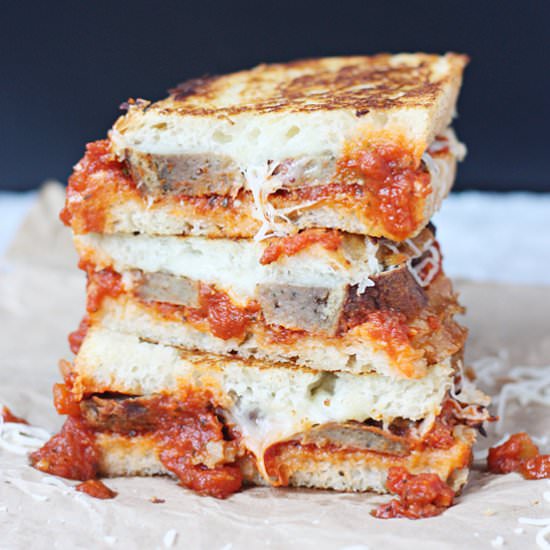 Meatball Marinara Grilled Cheese