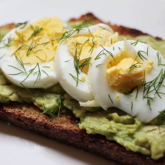 Avocado Toast with Egg and Dill