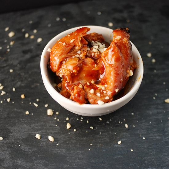 Slow Cooked BBQ Chicken Thighs
