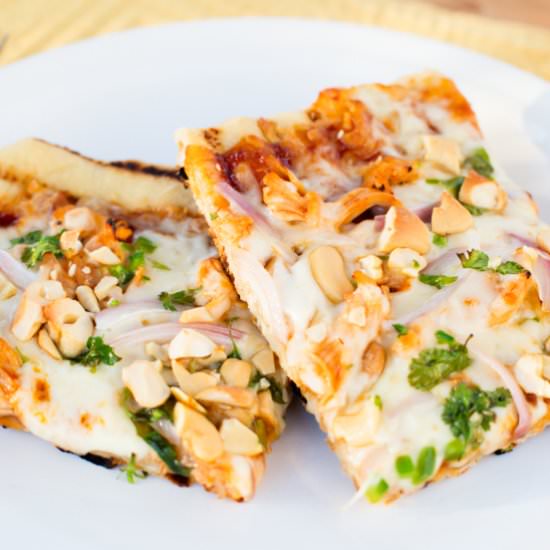 Grilled BBQ’d Chicken Pizza