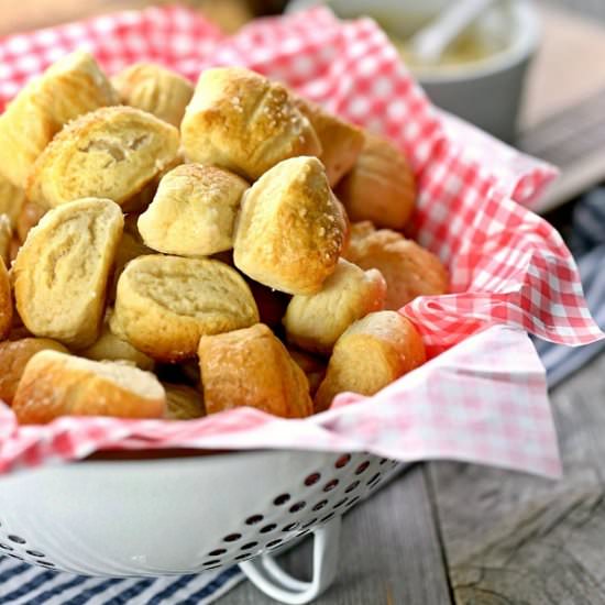 Easy Soft Pretzel Bites