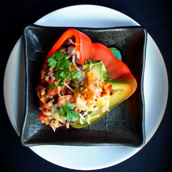 Vegetarian Mexican Stuffed Peppers