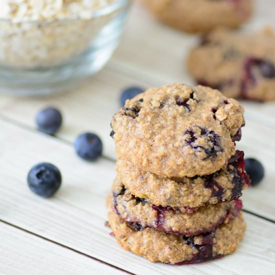 Oatmeal Blueberry Breakfast Cookies