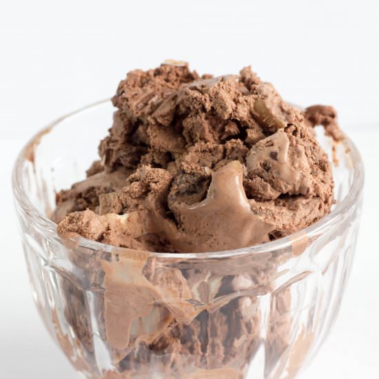 Chocolate Brazil Nut Ice Cream