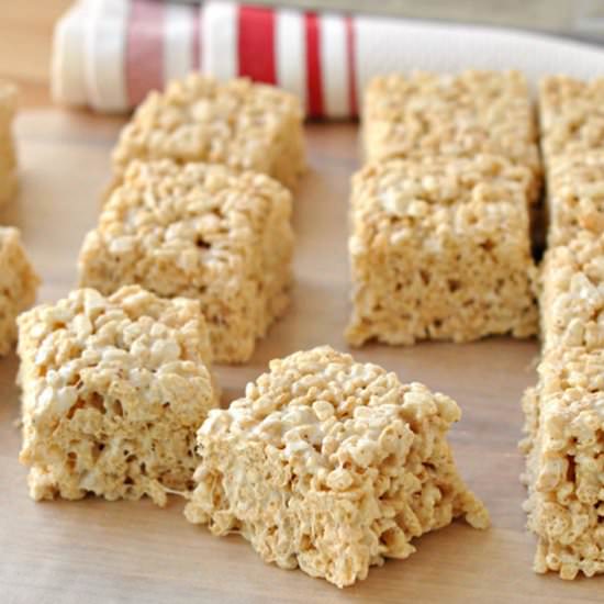 Salted Brown Butter Rice Krispie Treats
