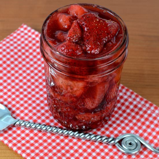 Roasted Strawberries with Vanilla Bean