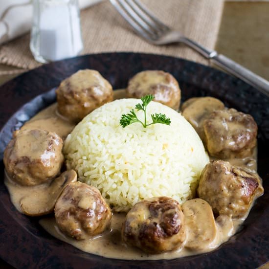 Meatballs Stroganoff