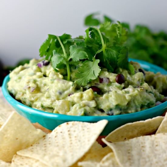 Pineapple and Black Bean Guacamole