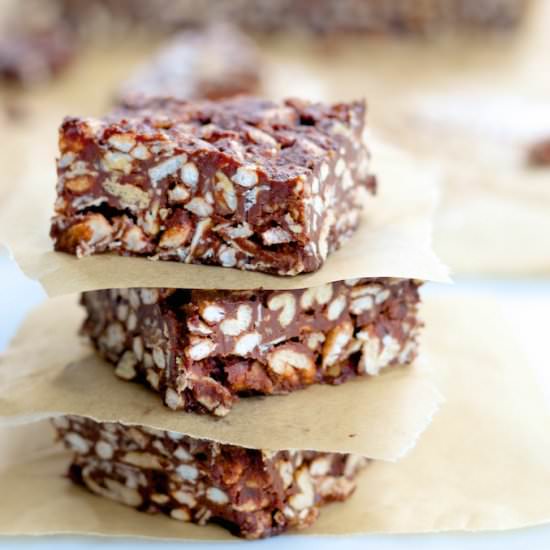 Dark Chocolate and Cereal Bars