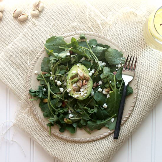Avocado/Pistachio/Goat Cheese Salad