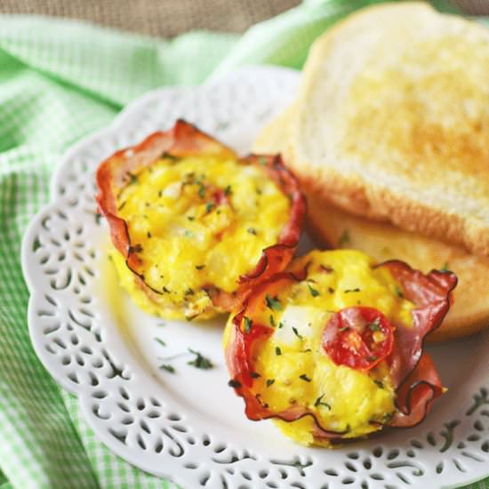 Mini Ham and Egg Frittatas