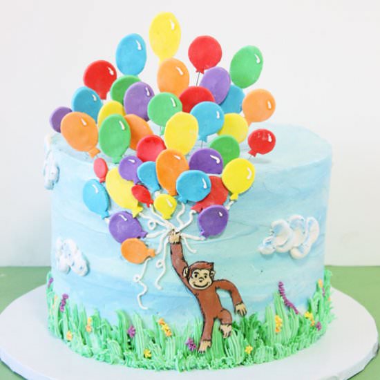 Curious George Birthday Cake