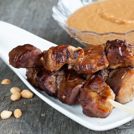 Grilled Pork Tenderloin Satay
