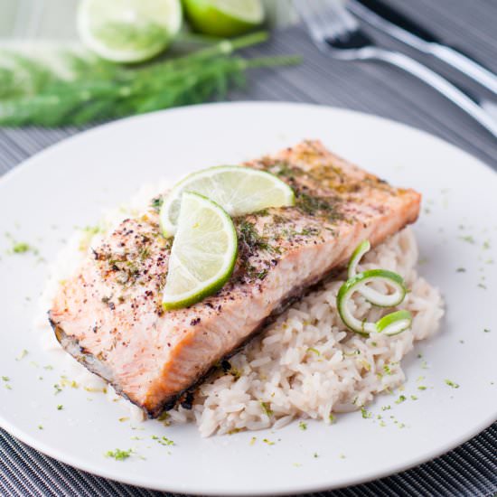 Lime and Dill Baked Salmon