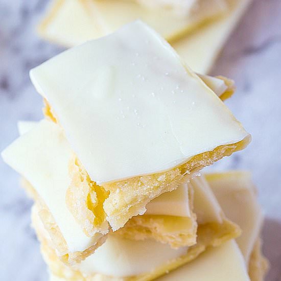 Clean No Bake Salted Vanilla Slice