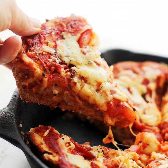 Deep Dish Skillet Pizza
