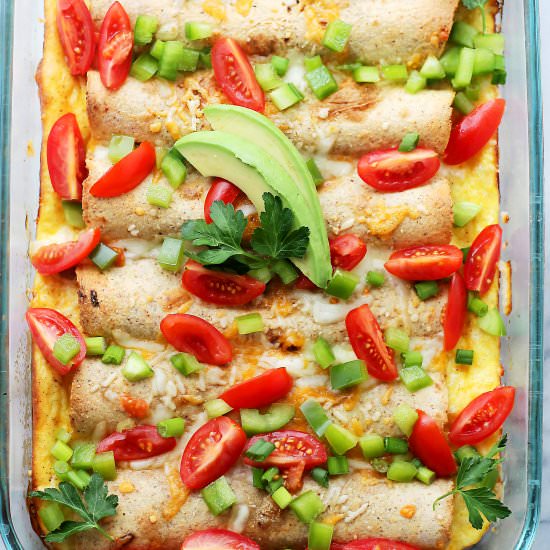 Overnight Breakfast Enchiladas