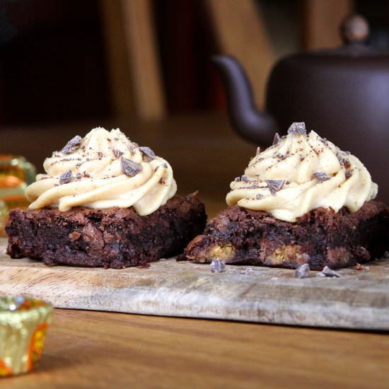 Chocolate Brownie & Peanut Mousse