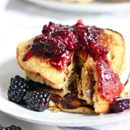 Honey Cornmeal Pancakes