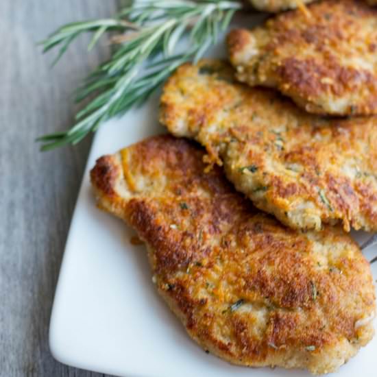 Parmesan Rosemary Pork Cutlets