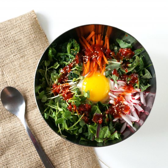 Spring Greens Bibimbap