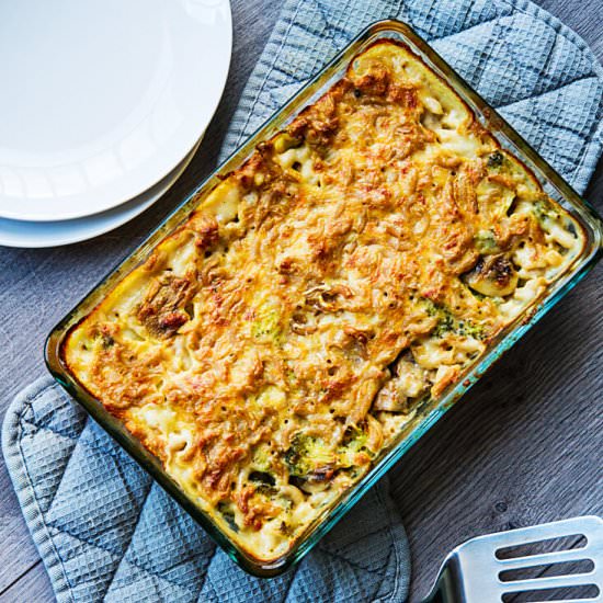 Healthy Mac ‘n Cheese from the oven