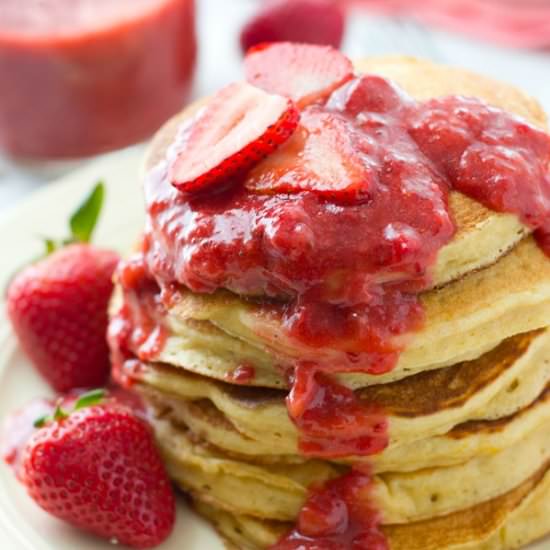 Orange Greek Yogurt Pancakes