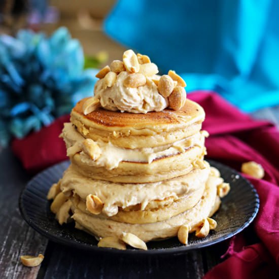Peanut Butter Overload Pancakes