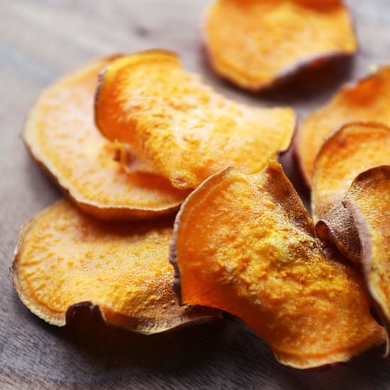 Easy Oven Baked Sweet Potato Chips
