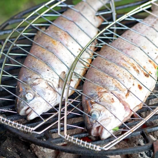 Herb Stuffed Grilled Trout