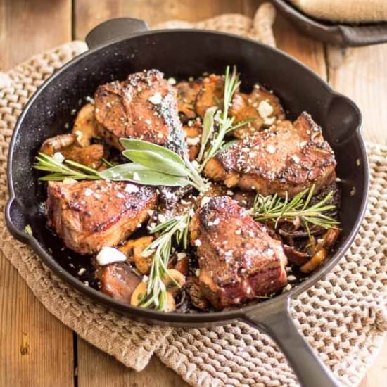 Maple Glazed Lamb Chops