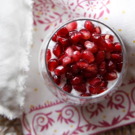 Pomegranate Coconut Chia Pudding