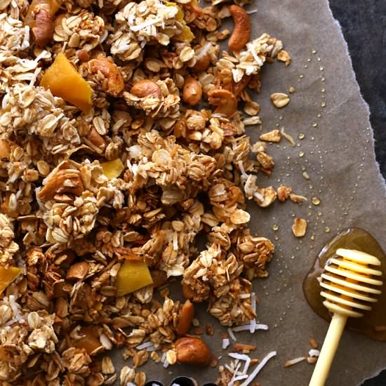 Coconut, Cashew & Mango Granola