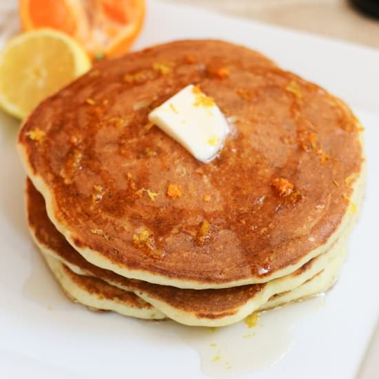 Citrus Ricotta Pancakes