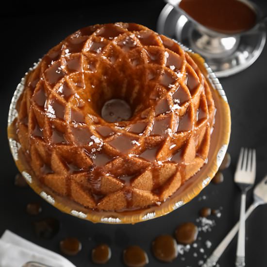 Salted Caramel Snickerdoodle Cake