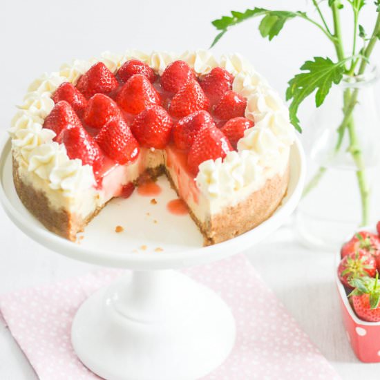 Strawberry Compote Cheesecake