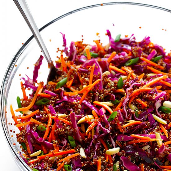 Easy Asian Quinoa Slaw