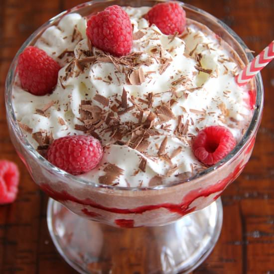 Frozen Raspberry Hot Cocoa