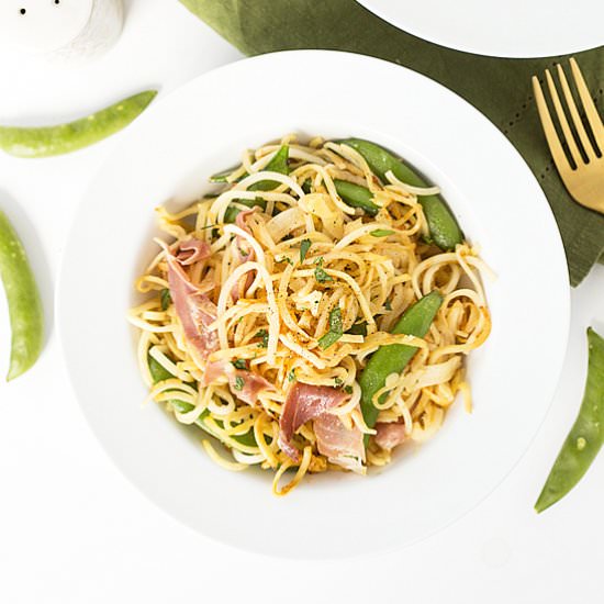 Prosciutto Parsnip Pasta