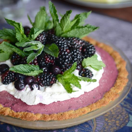 Gluten Free Blueberry Lavender Tart