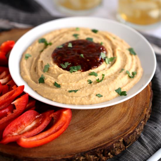 Chili Cilantro Blender Hummus