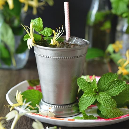 Honeysuckle Mint Juleps