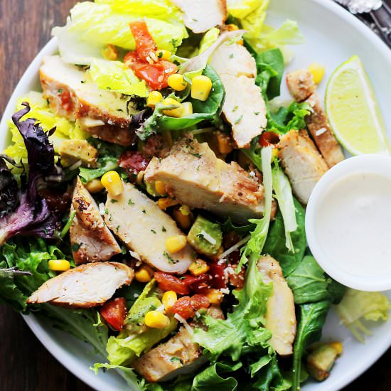 Grilled Chipotle Chicken Salad