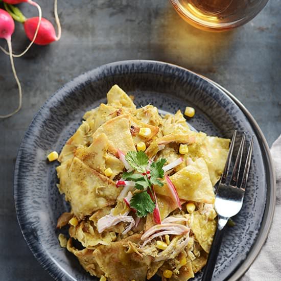 Green Chicken Chilaquiles