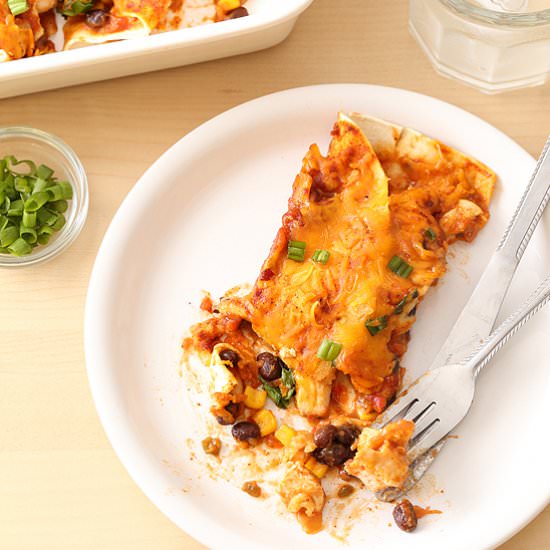 Salsa Chicken Enchiladas